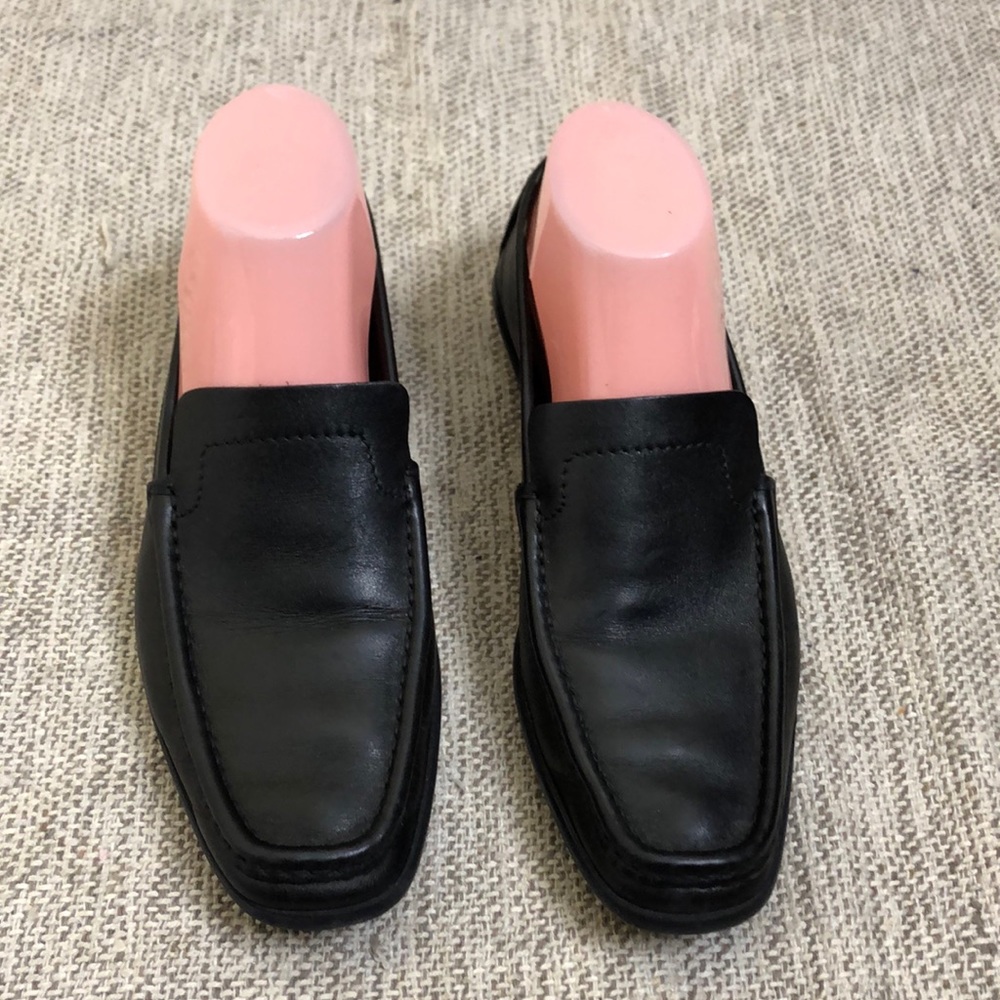 AUTHENTIC GUCCI BLACK LEATHER LOAFER WOMENS SZ 8.5